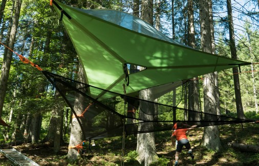 Das Highlight in jeder Camp-Woche - die Übernachtung im Wald inmitten der Filzmooser Naturwelt