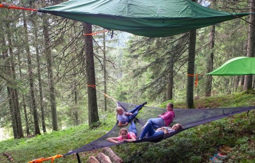 Schlafen in Baumzelten